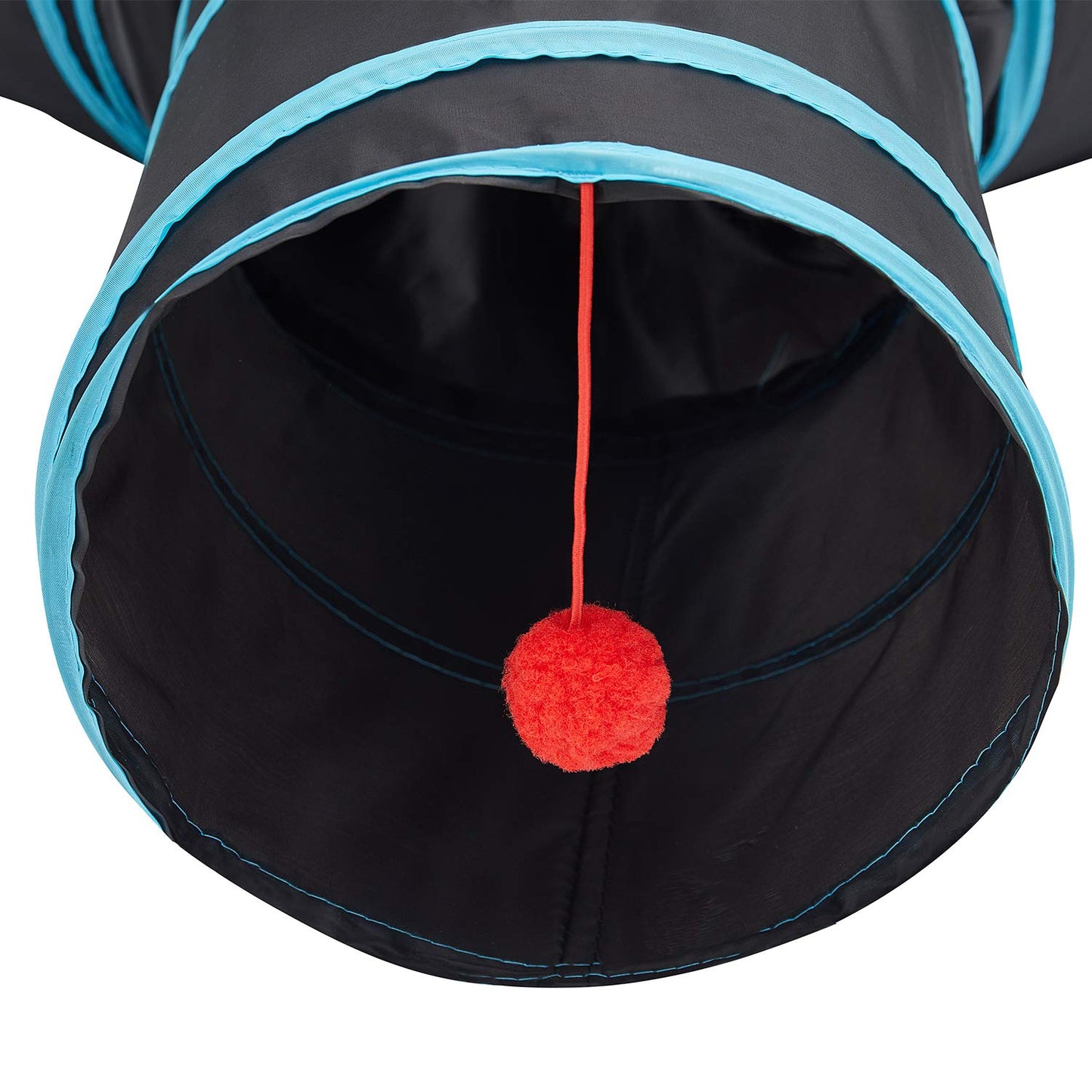 Tempcore Pet Cat Tunnel Tube Toys 3 Way Collapsible, Tunnels for Indoor Cats,Kitty Bored Peek Hole Toy Ball Cat, Puppy, Kitty, Kitten, Rabbit