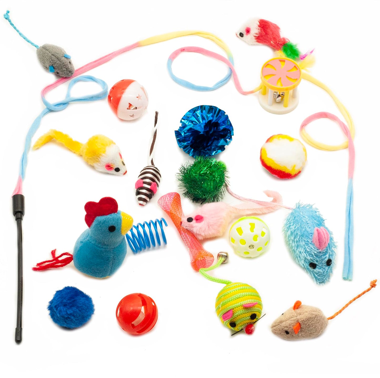 Fashion's Talk Cat Toys Variety Pack for Kitty 20 Pieces